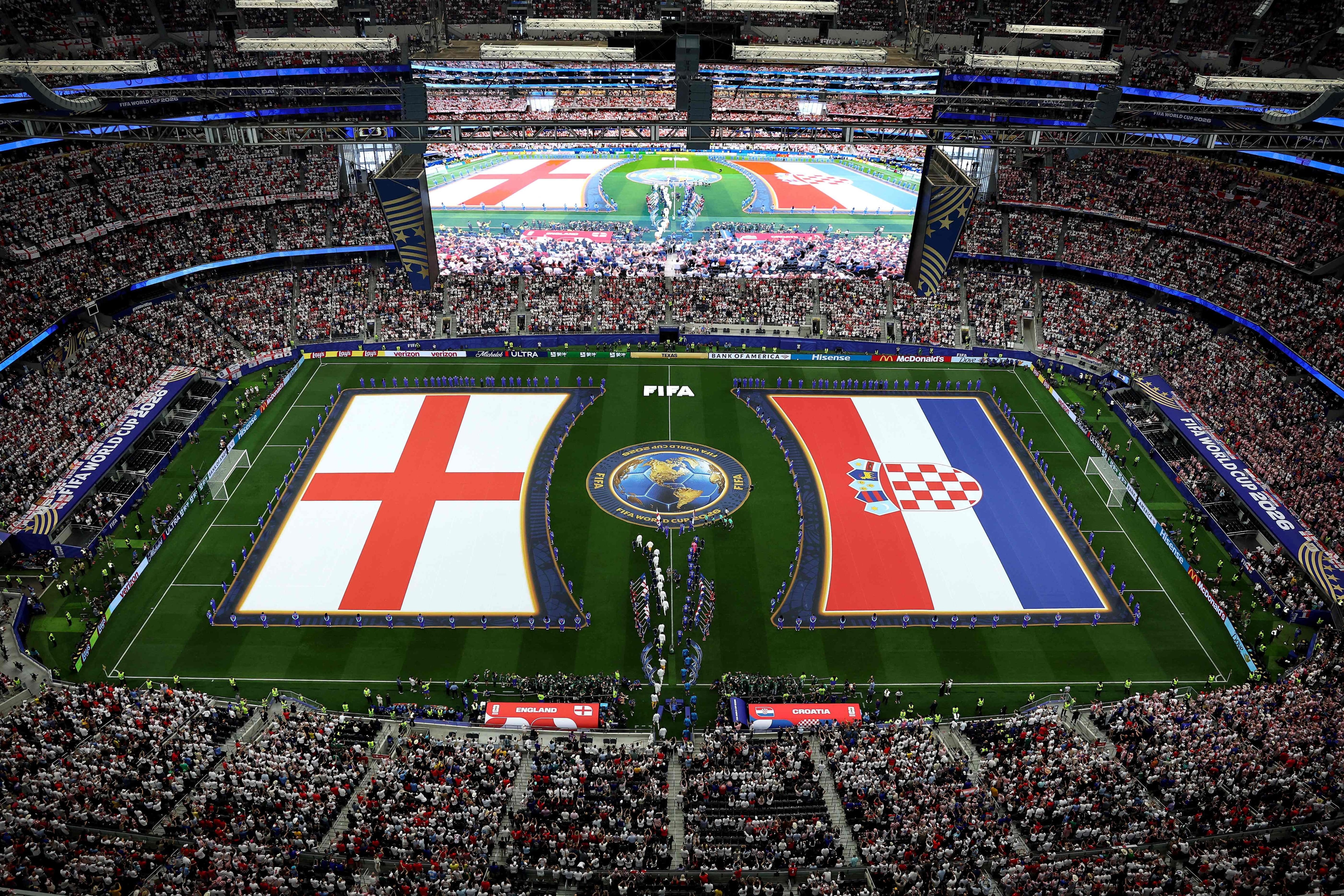 Inglaterra y Croacia se enfrentaron en el A&T Stadium de Dallas