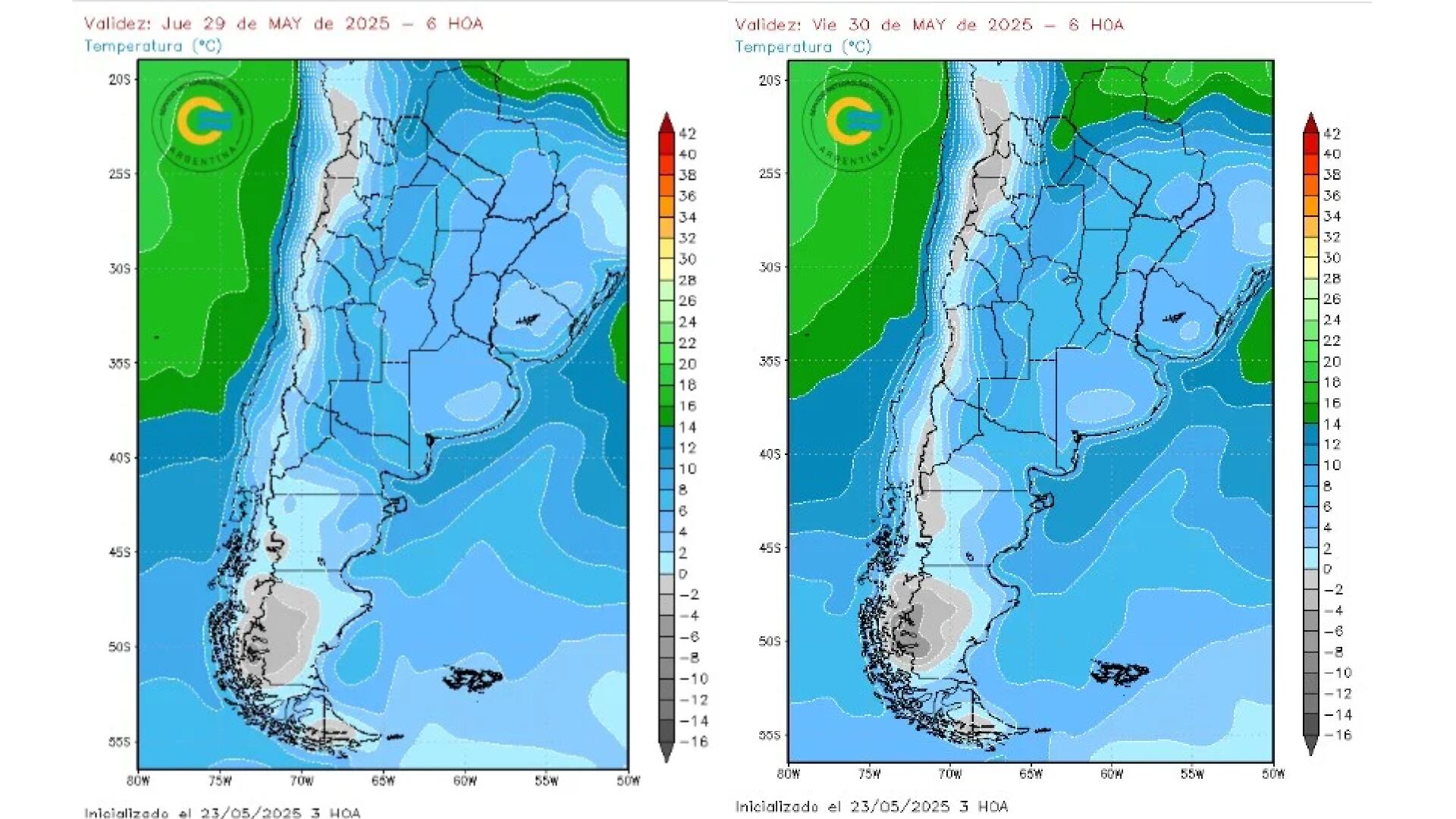 El clima durante el jueves 29 y viernes 30