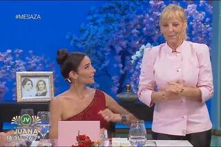 Juana Viale expuso a uno de sus invitados