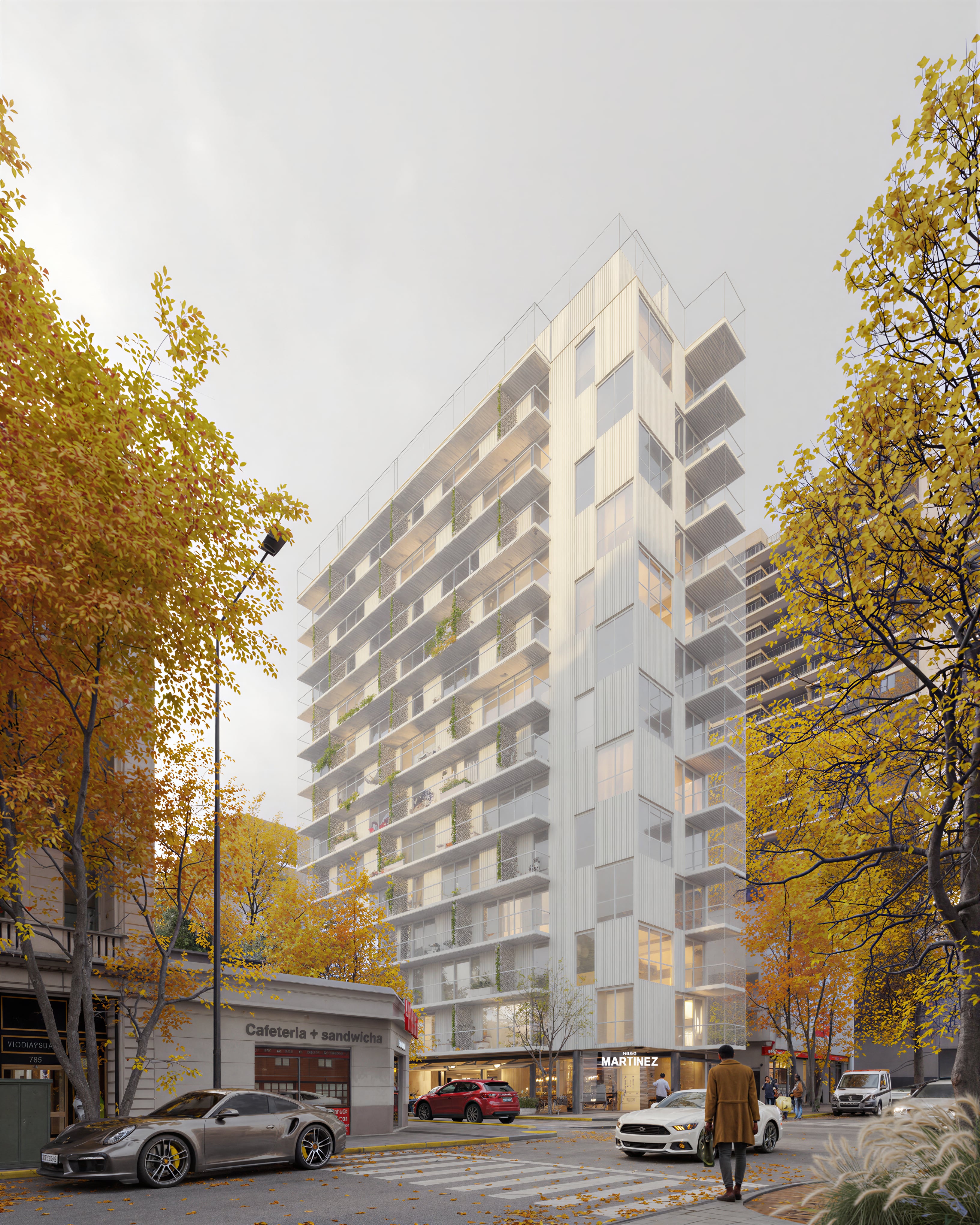 Live on Vedia tiene 12 pisos de viviendas de 1, 2 y 3 ambientes