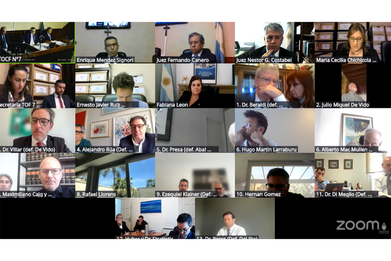 Uno de los acusados por los cuadernos se opuso a que el juicio sea presencial y tres veces a la semana