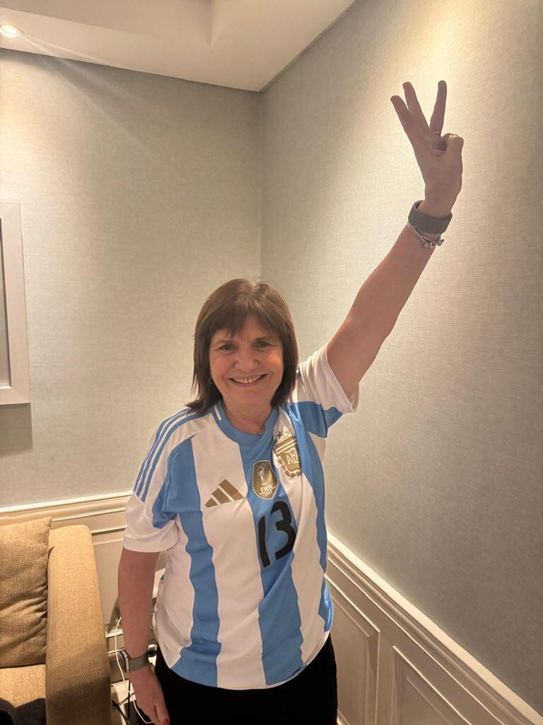 Una de las fotos que publicó Patricia Bullrich en sus redes