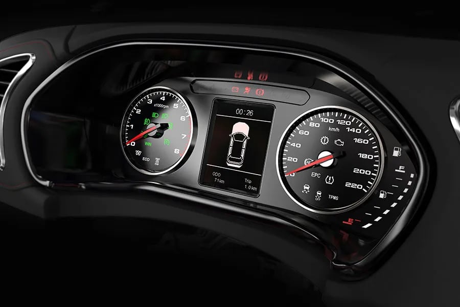 El tablero es mayormente análogo