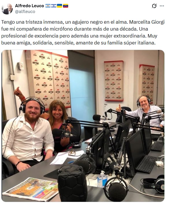 El mensaje de Leuco