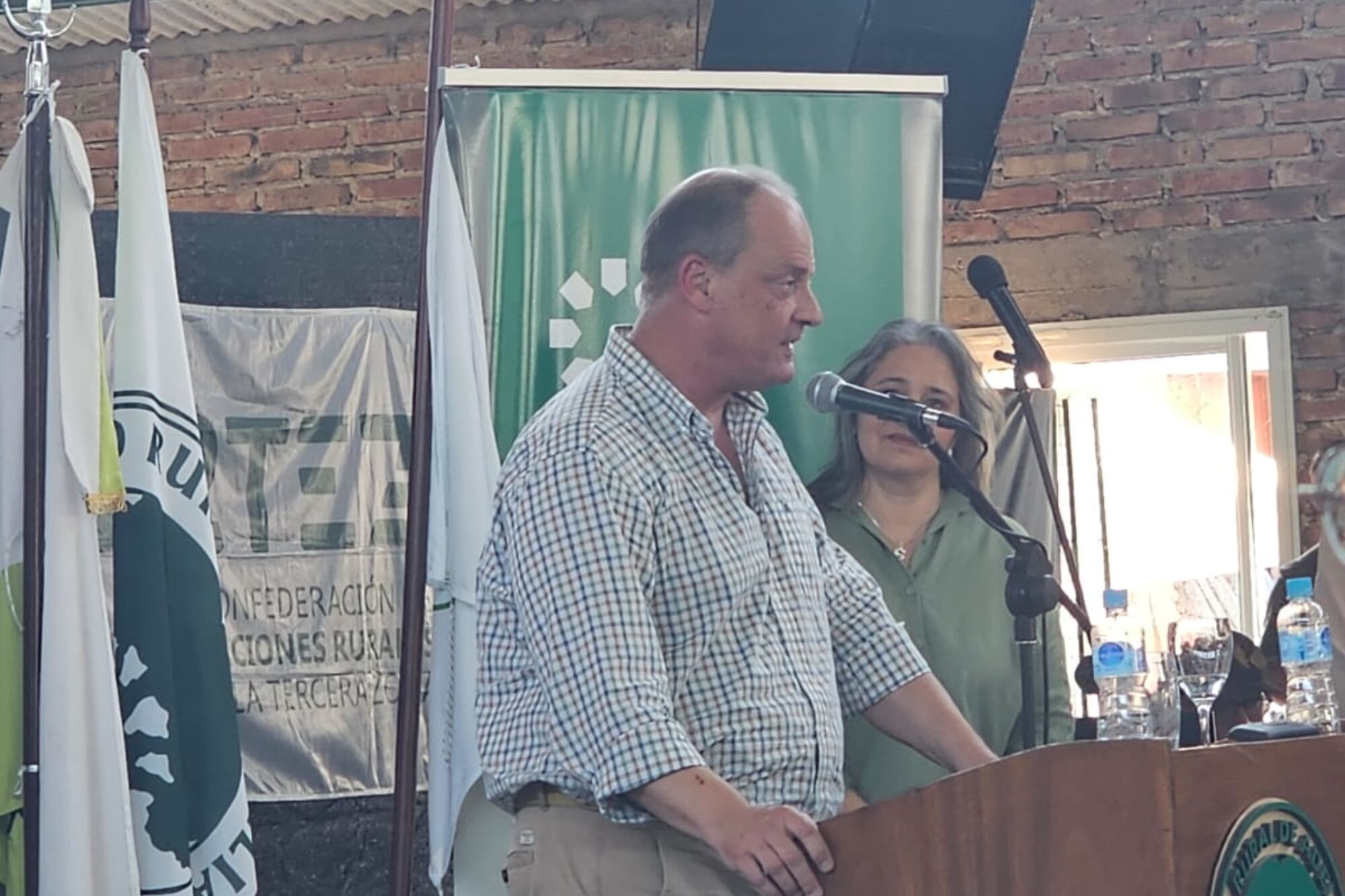 Javier Rotondo, vicepresidente de Confederaciones Rurales Argentinas (CRA), en la exposición rural de Adelia María