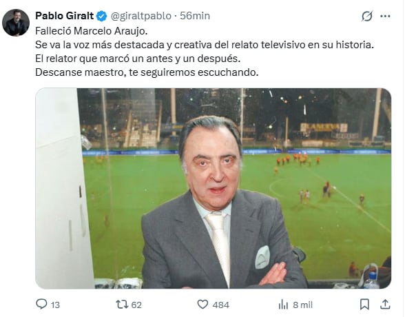 El emotivo adiós de Pablo Giralt: