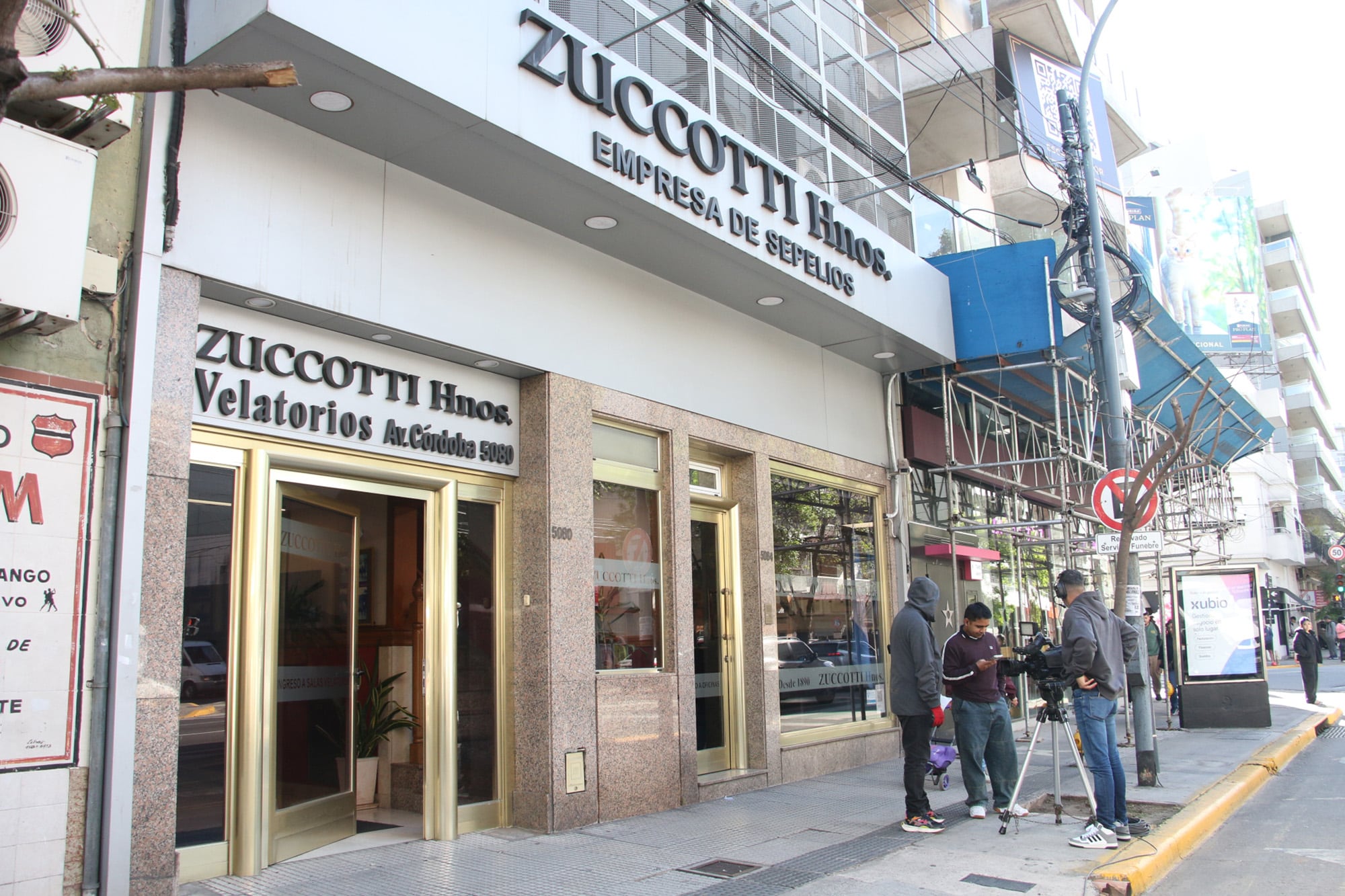 La cochería Zuccotti, donde se realizó el velatorio