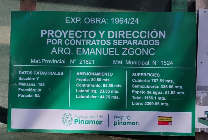 El cartel reglamentario de obras, un requisito cumplido