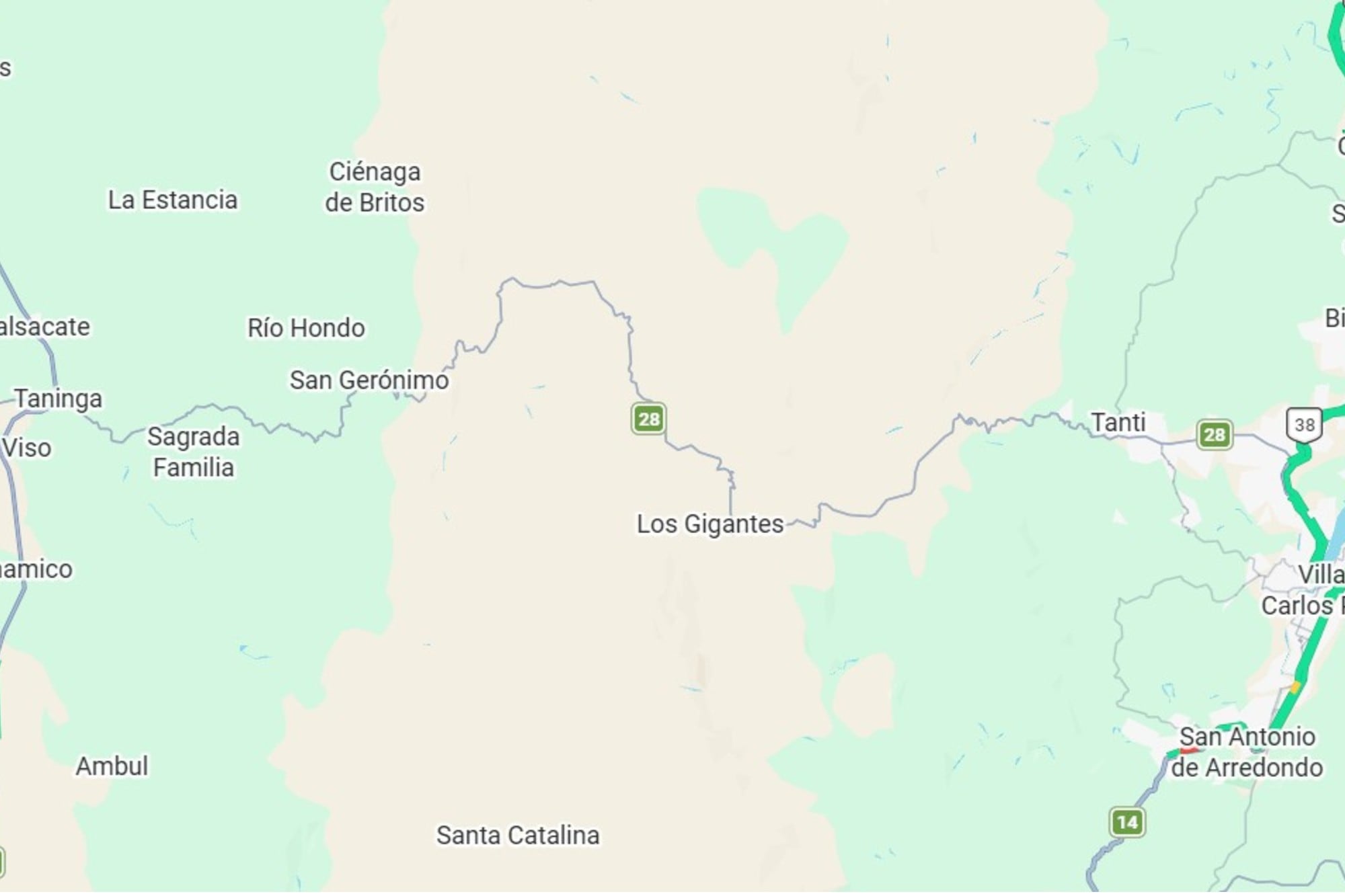 La región en la que se realiza la megaobra vial