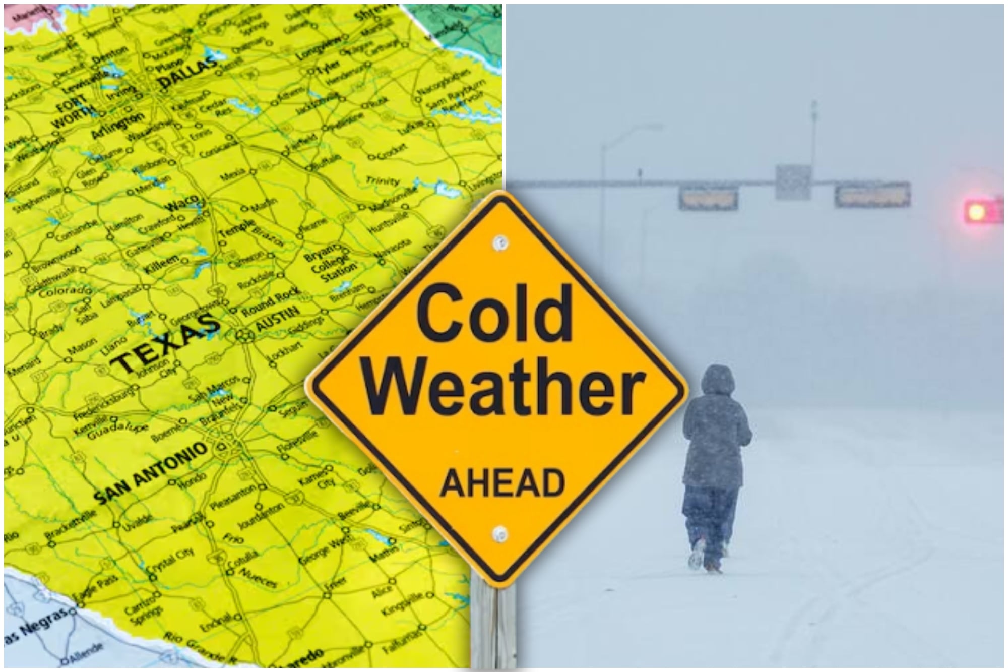 Hasta cuándo está vigente la alerta por el frente frío múltiple que se extiende en Texas este invierno 2026