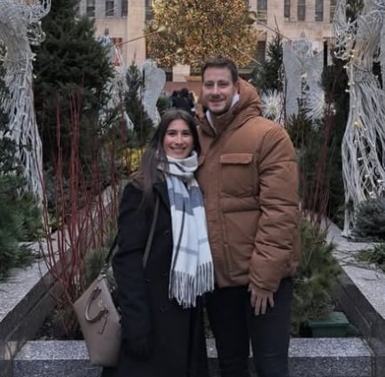 Steven Melchiorre con Iliana Lick en una imagen publicada en sus redes sociales