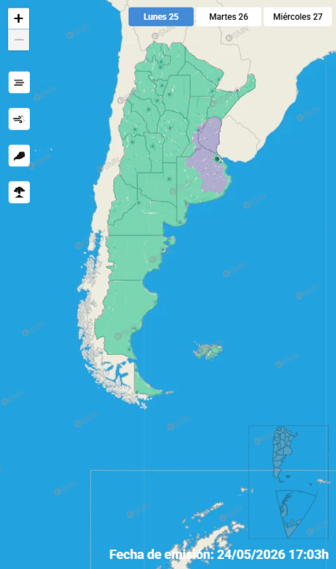 En tres provincias rige una advertencia por niebla