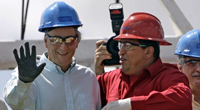 Kirchner y Chávez, en el pozo petrolero que se anunció iban a operar PDVSA y Enarsa, en el Orinoco