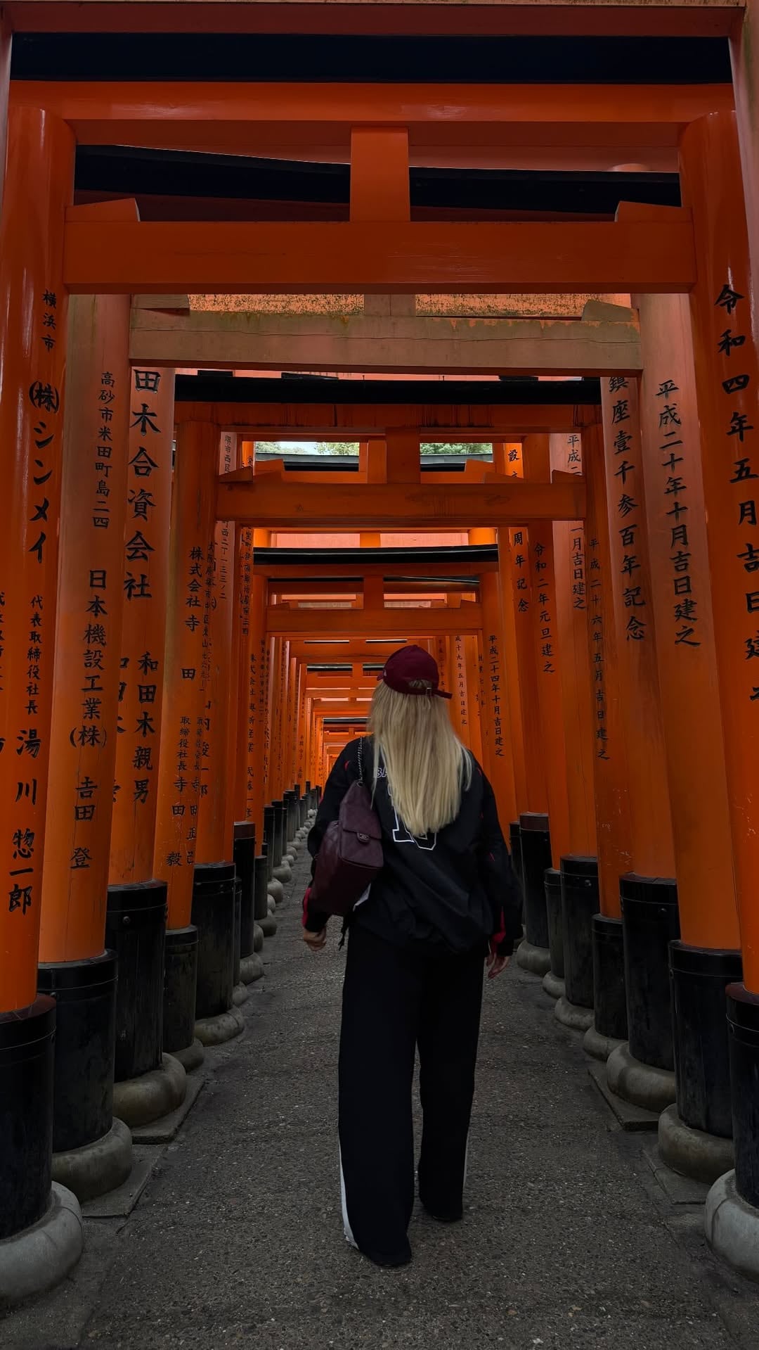 Wanda Nara en el santuario Fushimi Inari-taisha