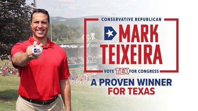 Mark Teixeira busca ser congresista de Texas (X @teixeiramark25)