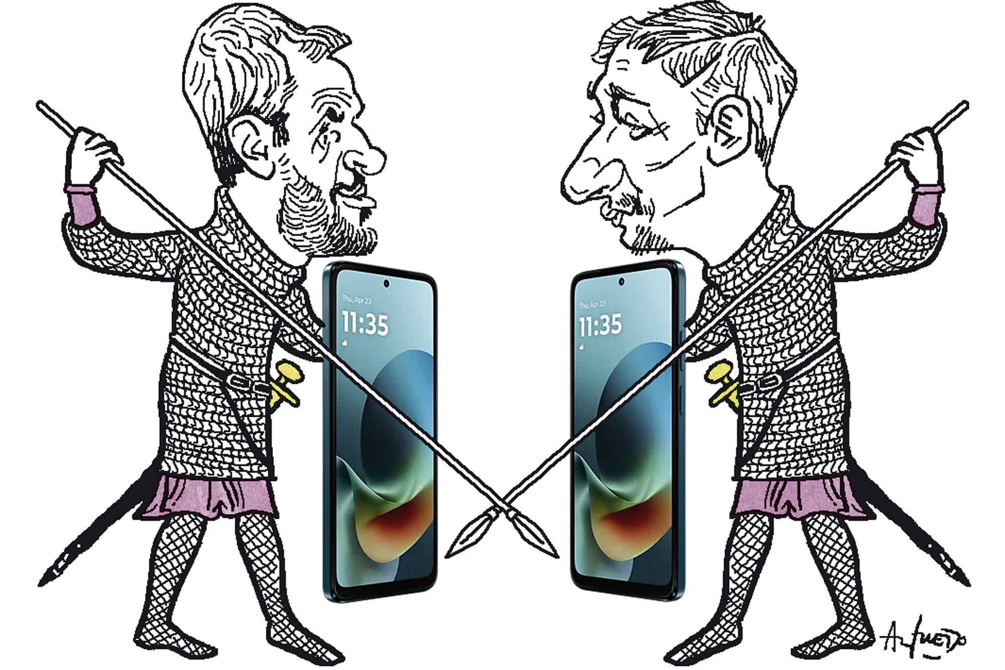 Una guerra entre tres familias