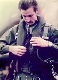 Carlos Rinke, a sus 26 años, en la Guerra de Malvinas