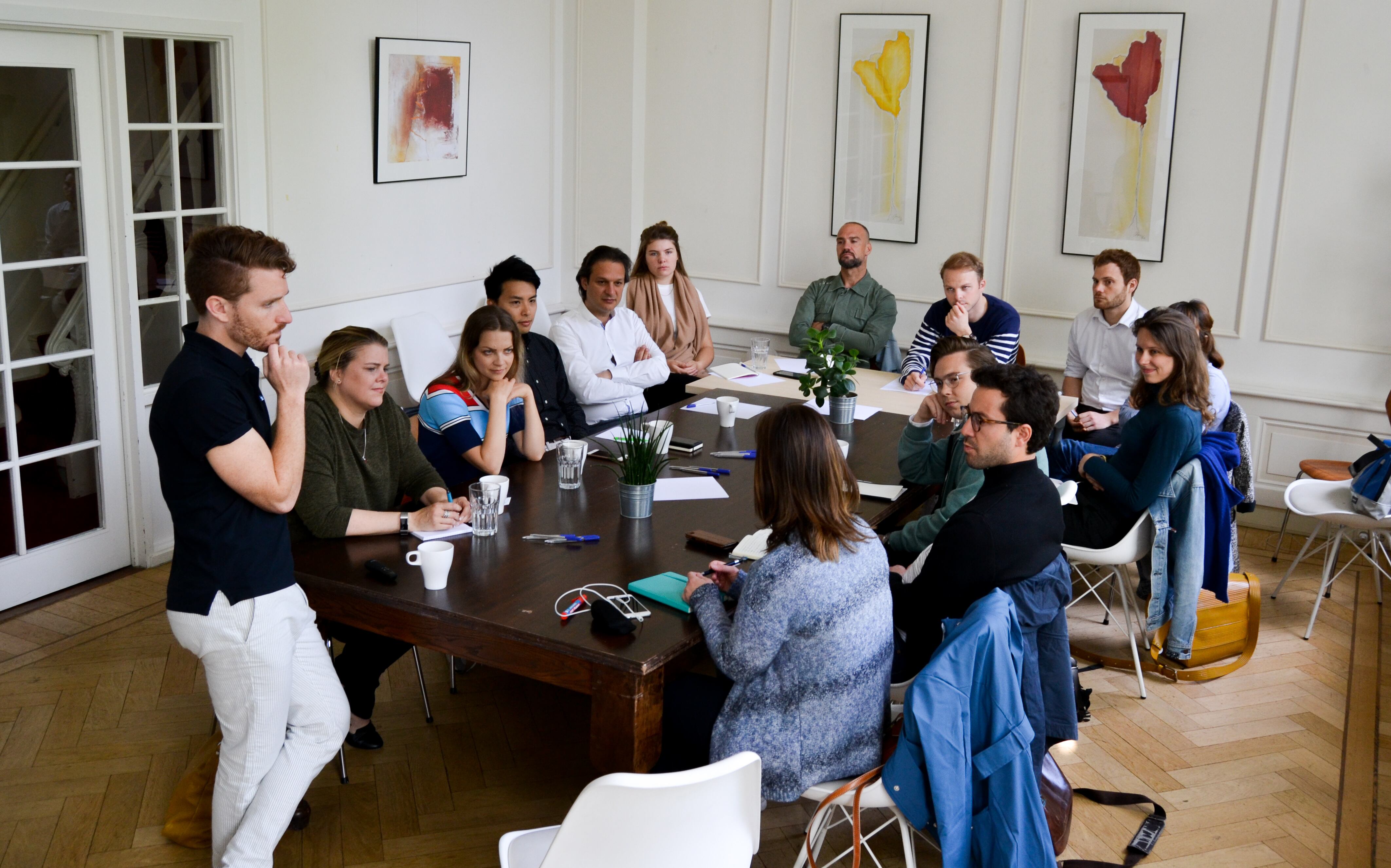 Matías, junto a parte de su equipo.