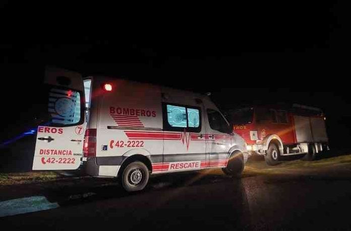 Siete de los ocho ocupantes del auto fallecieron tras el impacto - Gentileza Luján Hoy