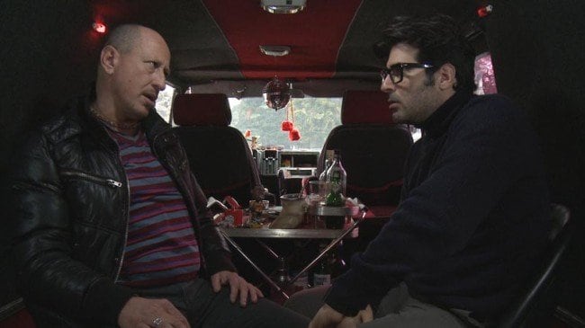 Una escena de El hombre de al lado, el film de 2010 protagonizado por Araoz y Spregelburd