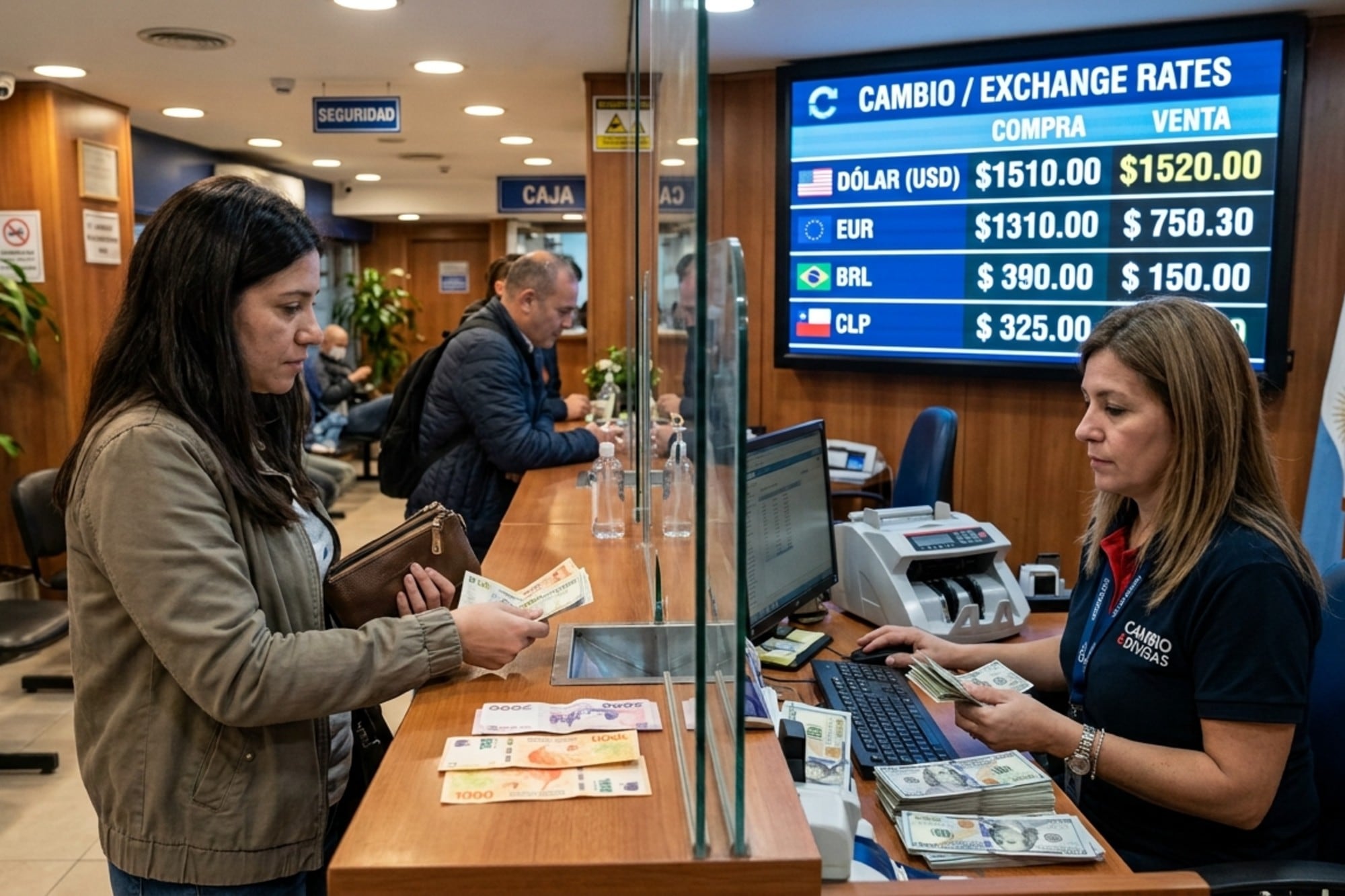 La cotización del dólar este lunes 24 de agosto