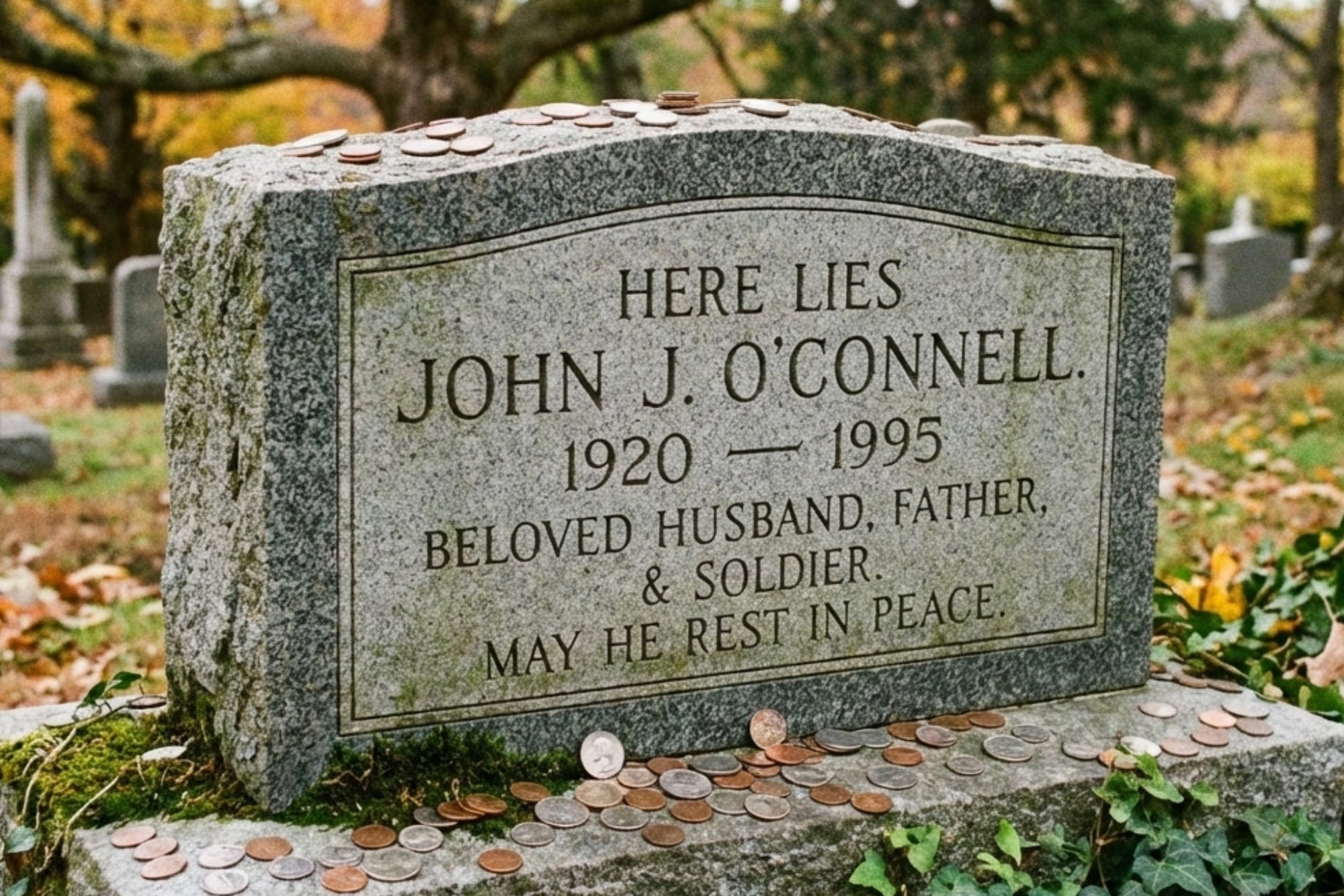 Si ves una moneda sobre una tumba en el cementerio, no la toques: el emotivo significado que pocos conocen