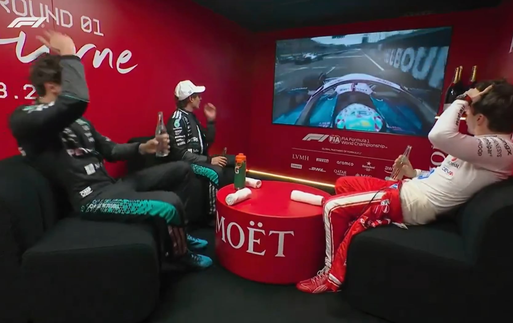 Video: la reacción de George Russell por la maniobra de Colapinto en Australia y los “reflejos de gato”