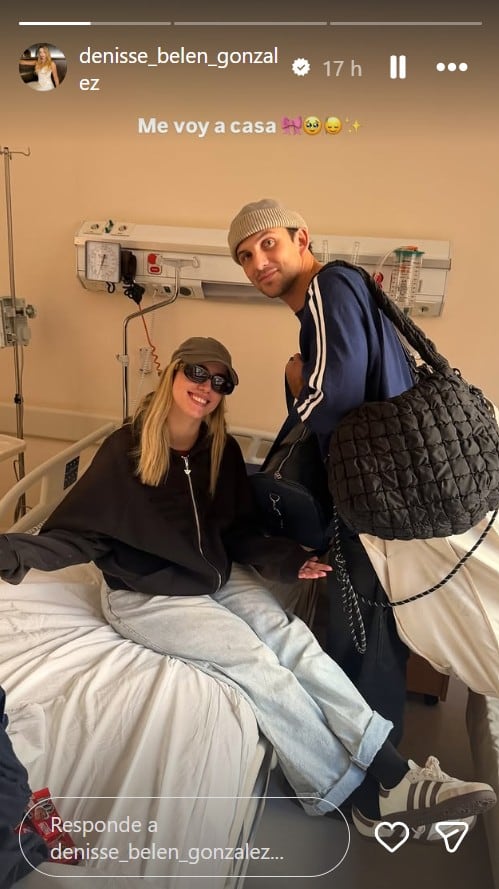 Denisse González recibió el alta tras más de una semana de internación (Captura: Instagram @denisse_belen_gonzalez)