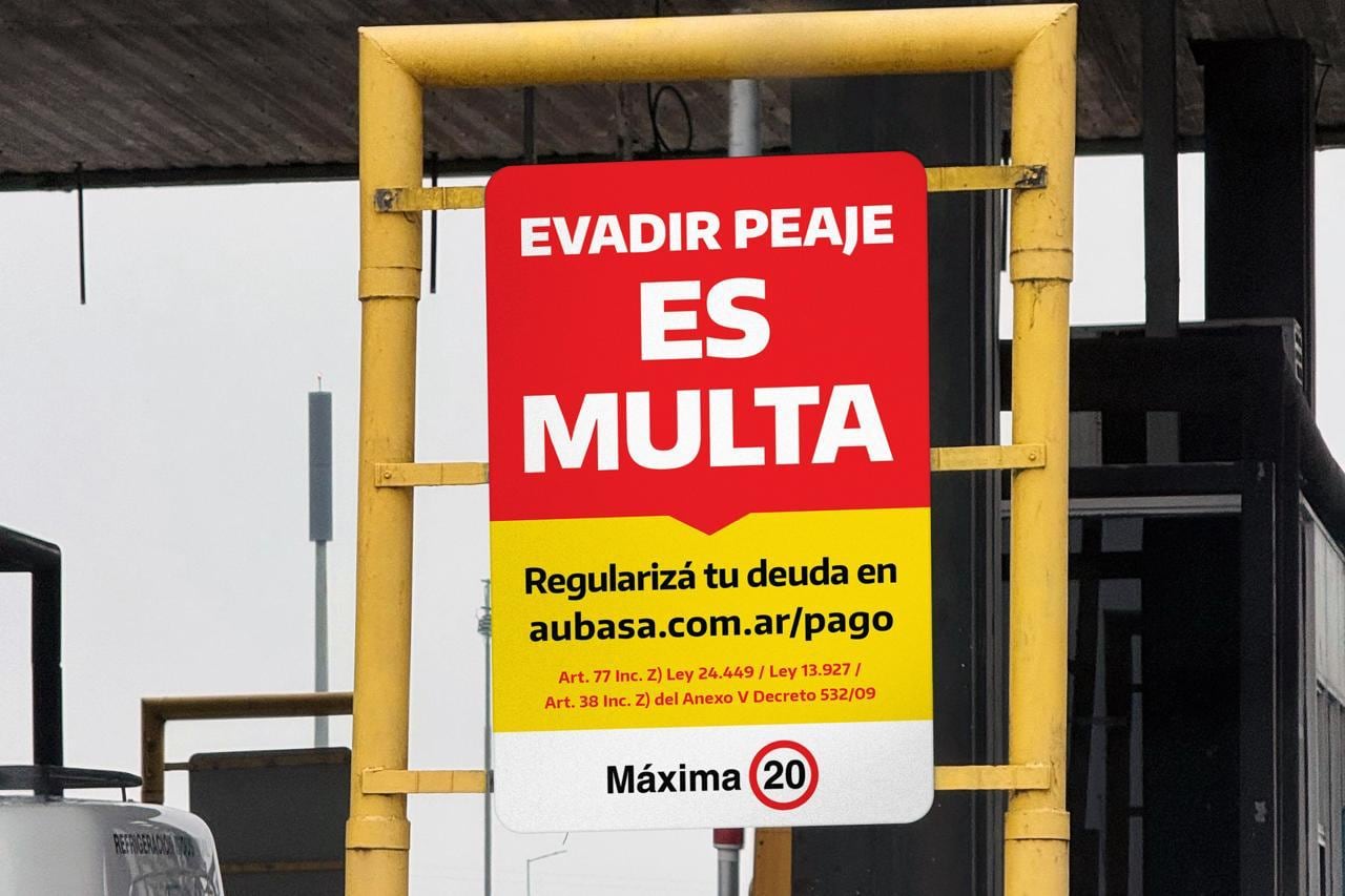 La evasión del peaje en la Autopista Buenos Aires-La Plata tendrá una sanción de hasta $250.000