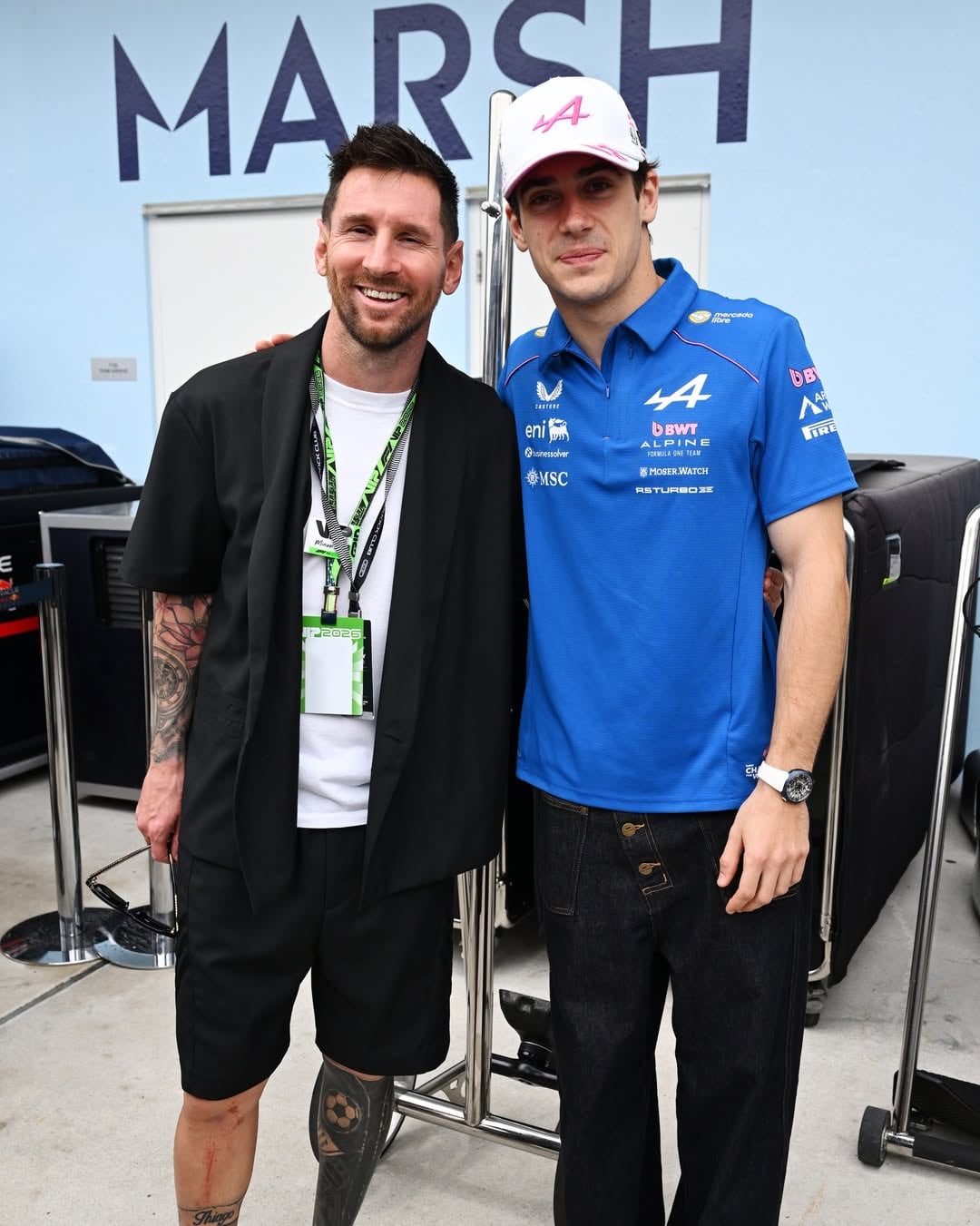 Messi, Colpinto y un encuentro soñado en Miami (Foto: Instagram @f1)