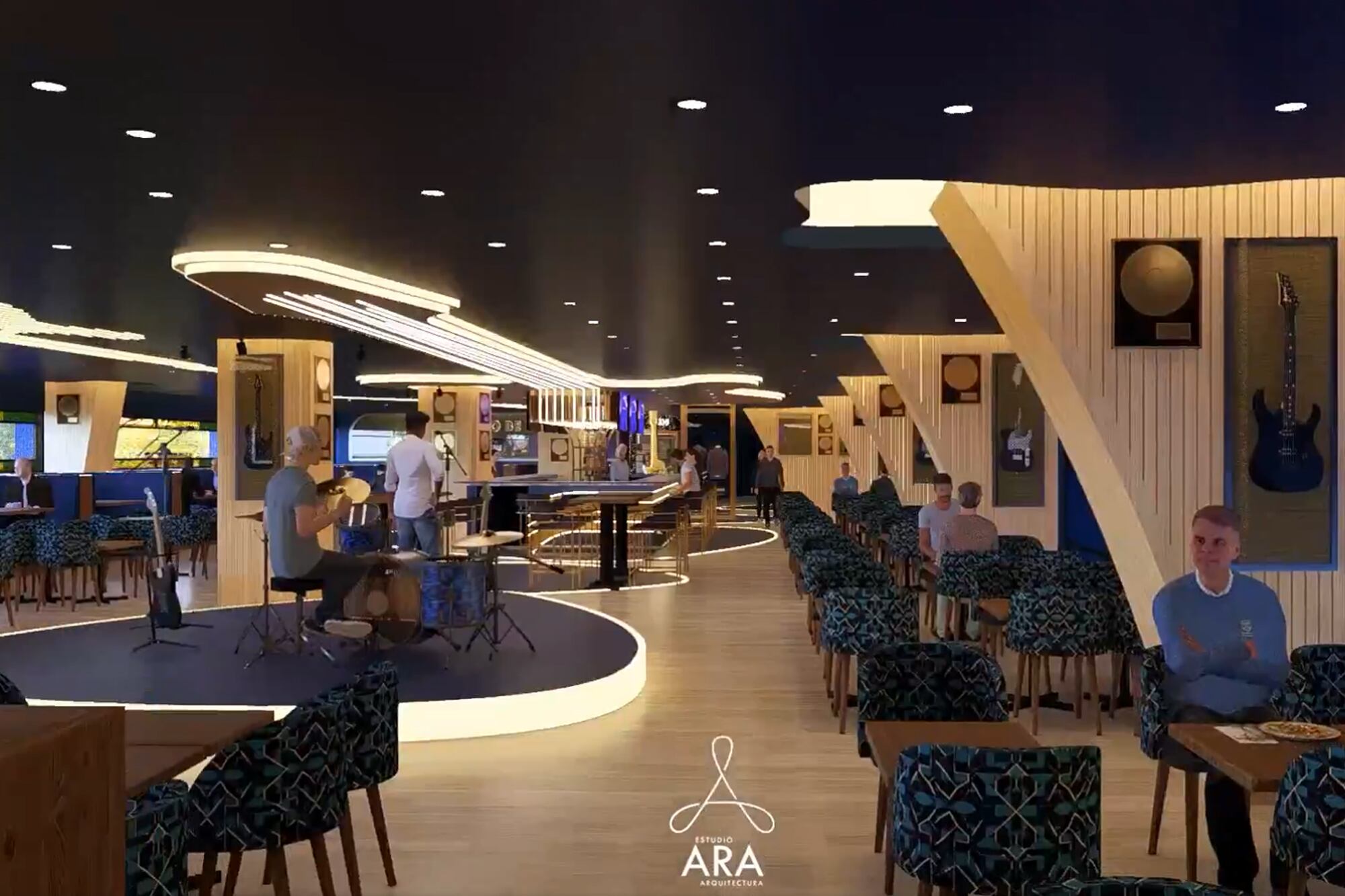Así quedaría la parte interior del Hard Rock Bombonera, según el render que compartió el club xeneize en sus redes sociales (x.com/BocaJrsOficial)
