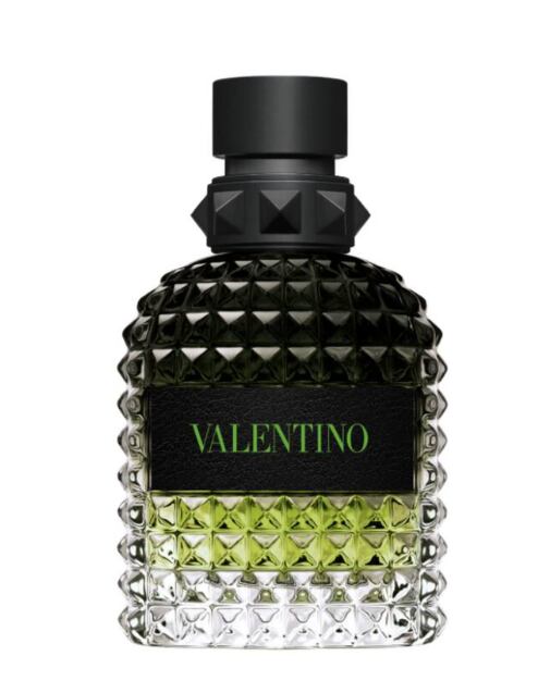 Valentino Uomo Born in Roma Green Stravaganza fue creado por Nathalie Lorson y Olivier Cresp y se lanzó en 2024