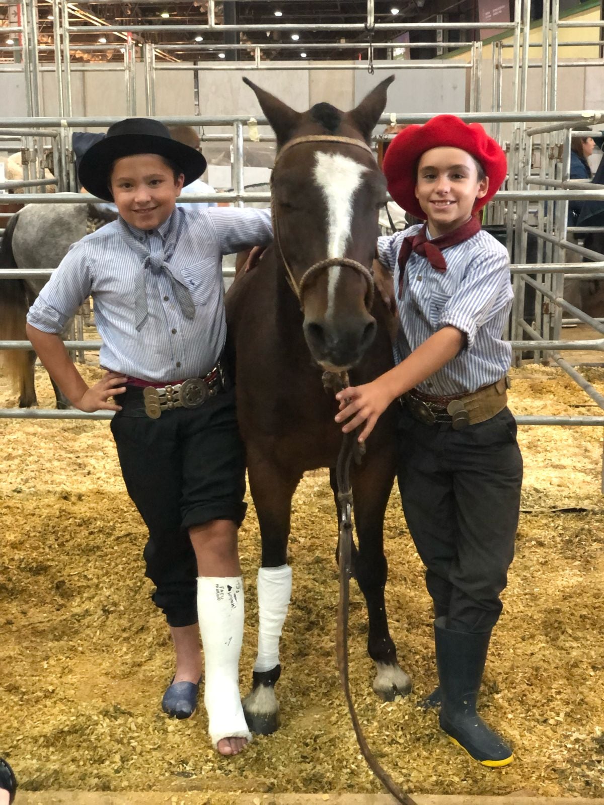 Juan y Ciro Convers en la Rural de Palermo
