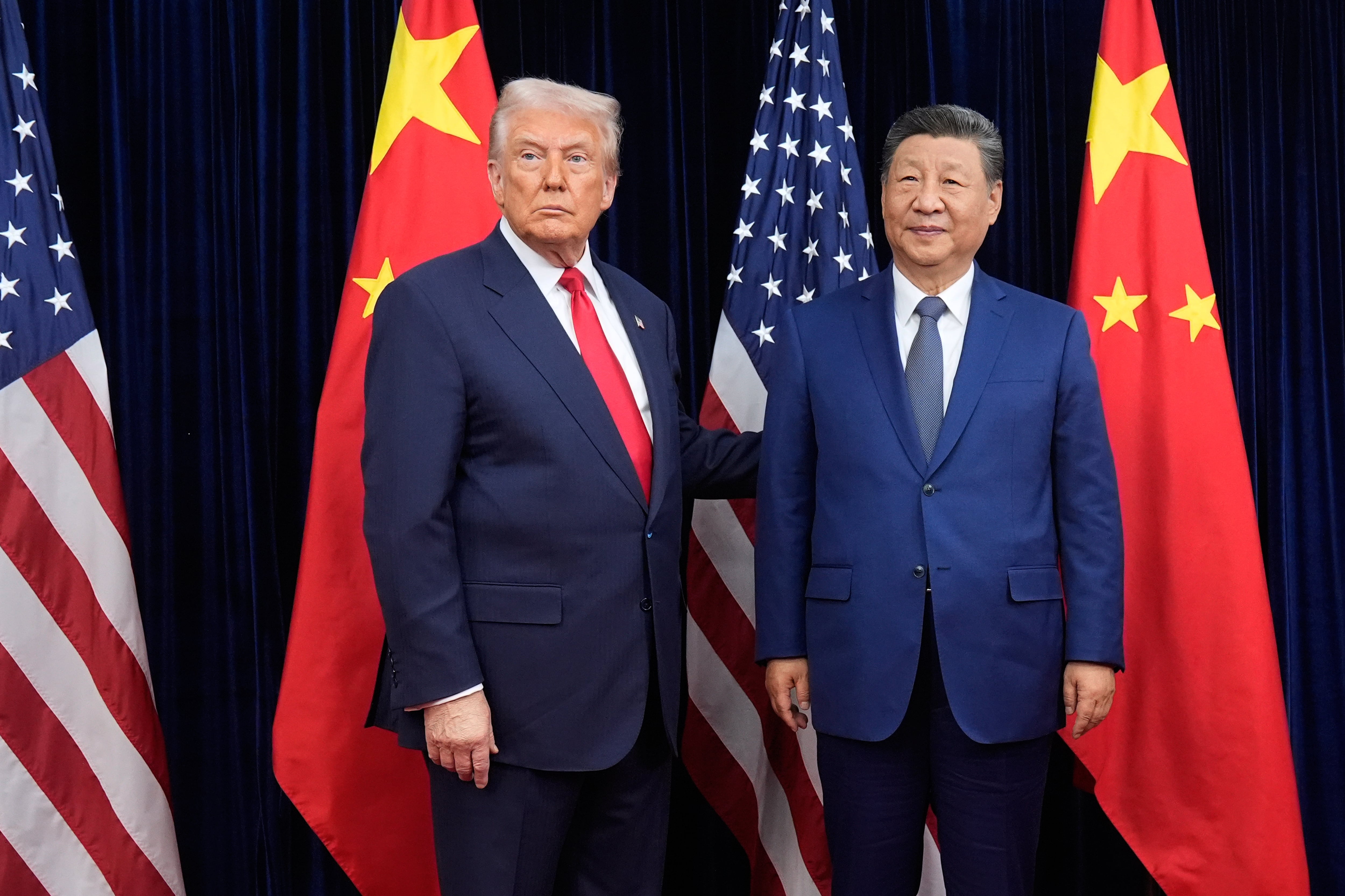 El presidente de Estados Unidos Donald Trump y su homólogo chino Xi Jinping