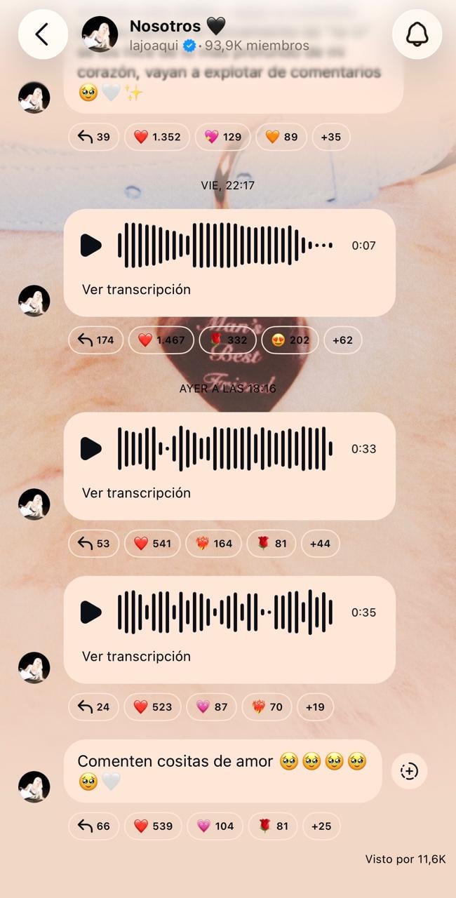 La Joaqui se comunicó con sus seguidores tras su separación de Luck Ra (Foto: Instagram @lajoaqui)