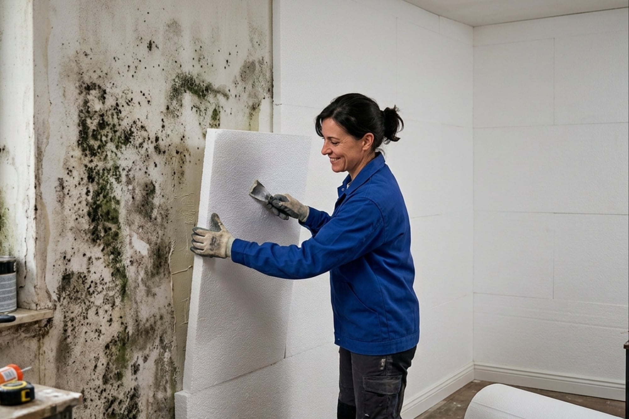 Placas de telgopor en interiores: el truco definitivo para ganarle al moho