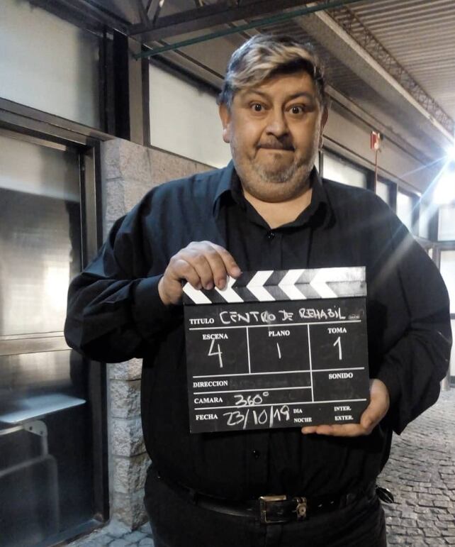 Murió el actor Pablo Palacio a los 60 años 7 Palacio en un detrás de escena