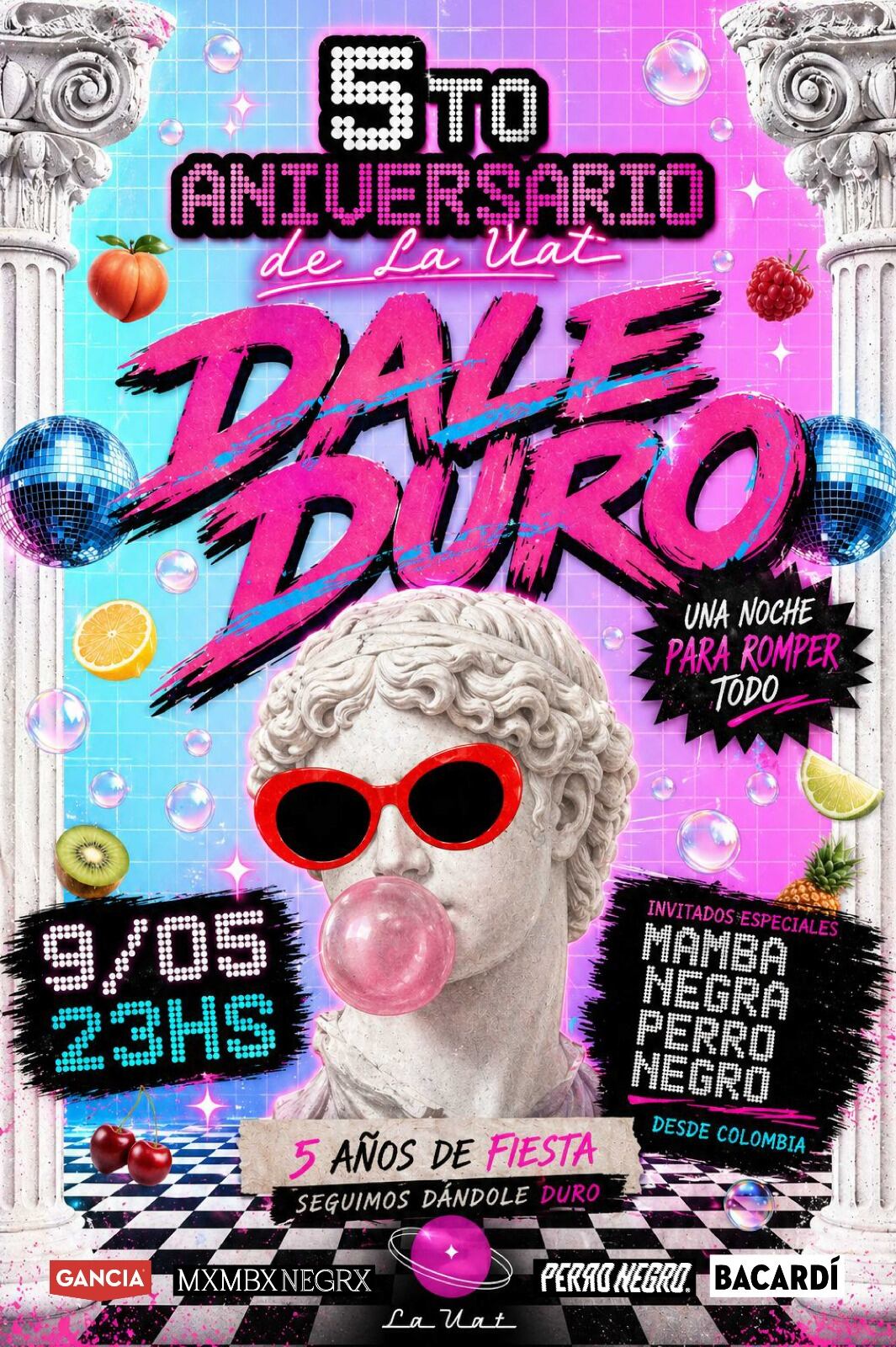 La Uat celebrará su quinto aniversario con ¡Dale Duro!, una programación que reunirá bartenders invitados de Colombia, Ecuador y Puerto Rico