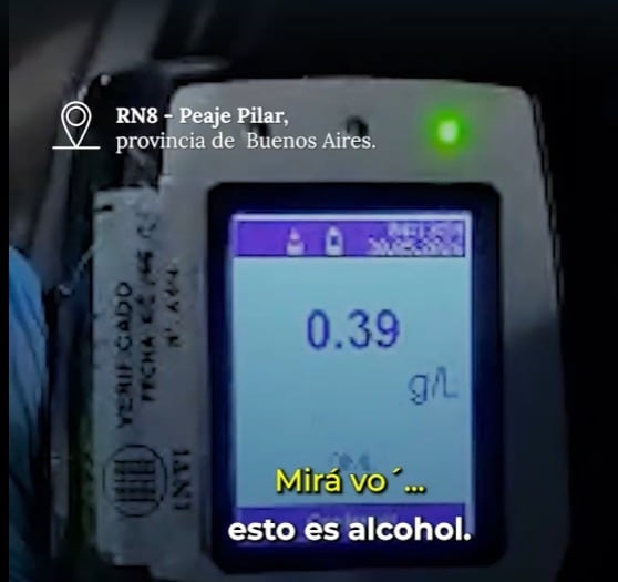 En Pilar: cumplía tareas comunitarias por manejar borracho, volvió a dar positivo en un control e intentó justificarse
