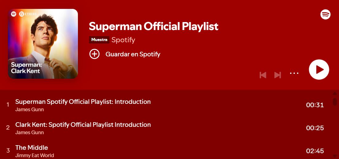 Las listas musicales se volvieron furor entre los fanáticos de la película (Captura: Spotify)