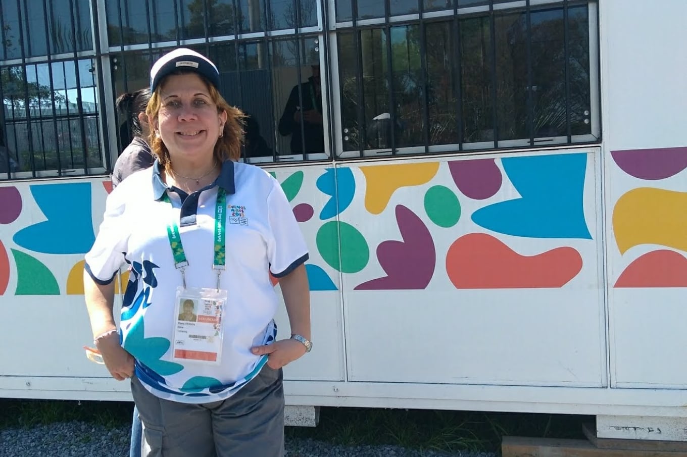 María Eugenia se unió al voluntariado de los Juegos Olímpicos de la Juventud 2018