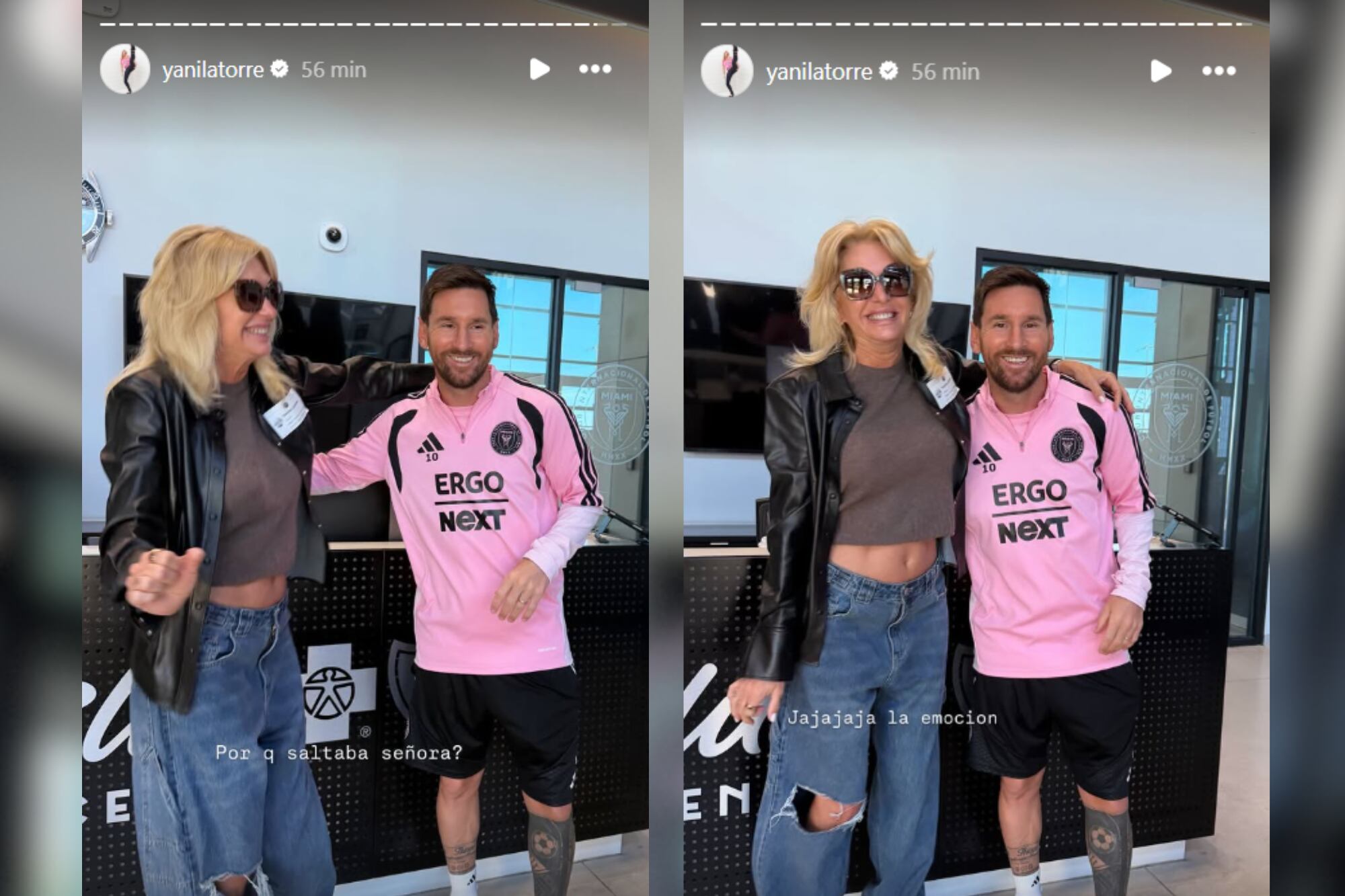 Yanina mostró más detalles del encuentro en sus redes sociales