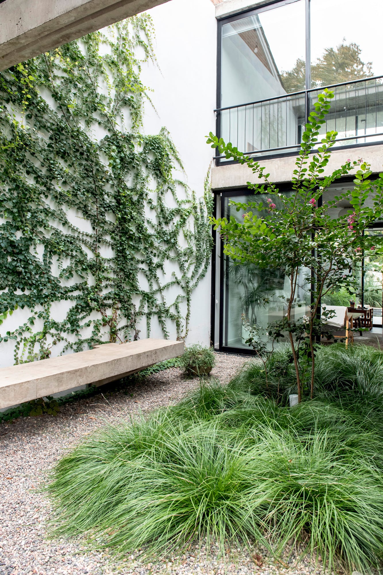 Los jardines pequeños ganan riqueza cuando combinan texturas y siluetas contrastantes