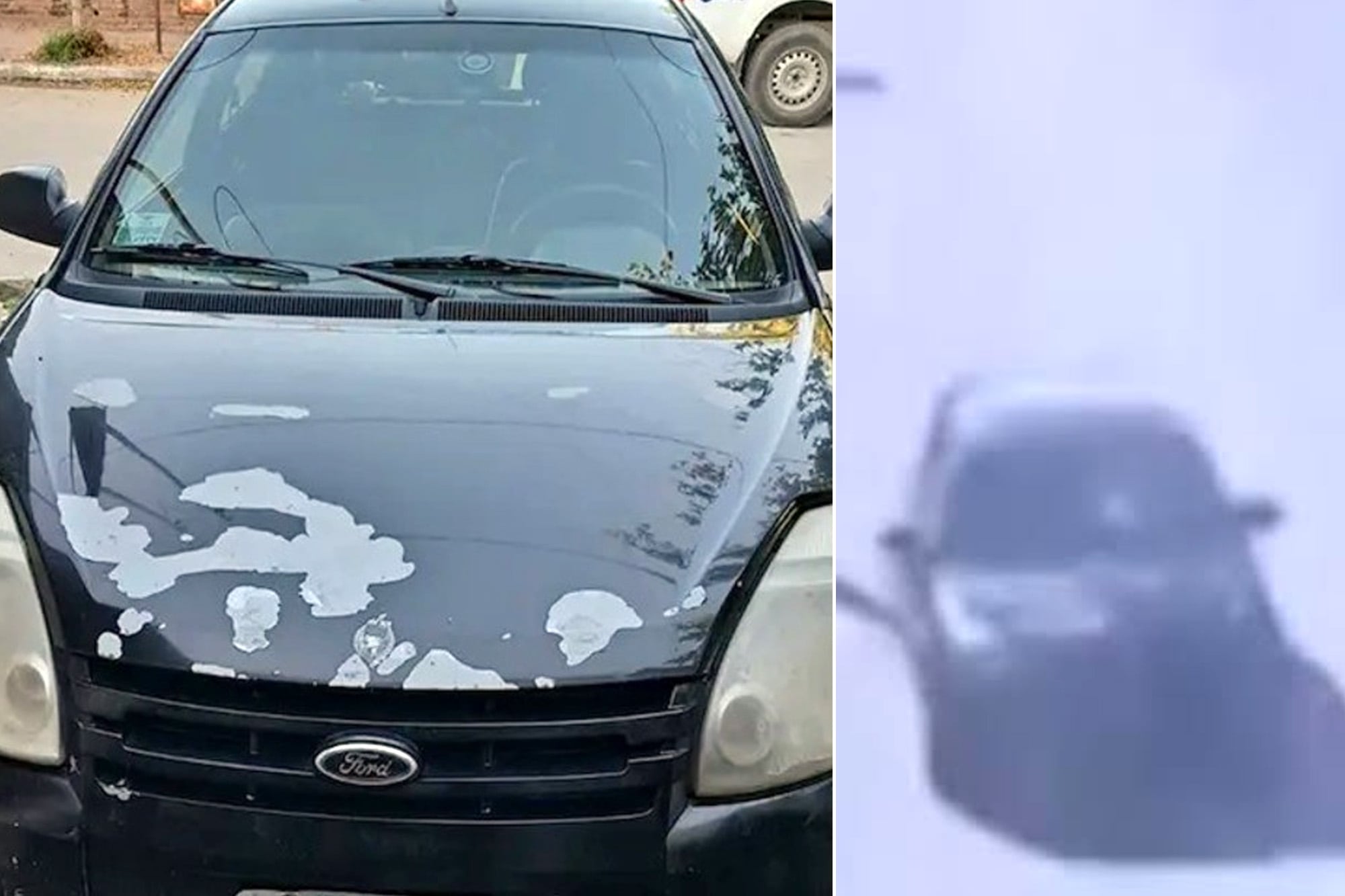 El Ford Ka negro fue captado por imágenes de cámaras de seguridad en el ingreso a Ampliación Ferreyra, donde fue hallado el cuerpo de Agostina