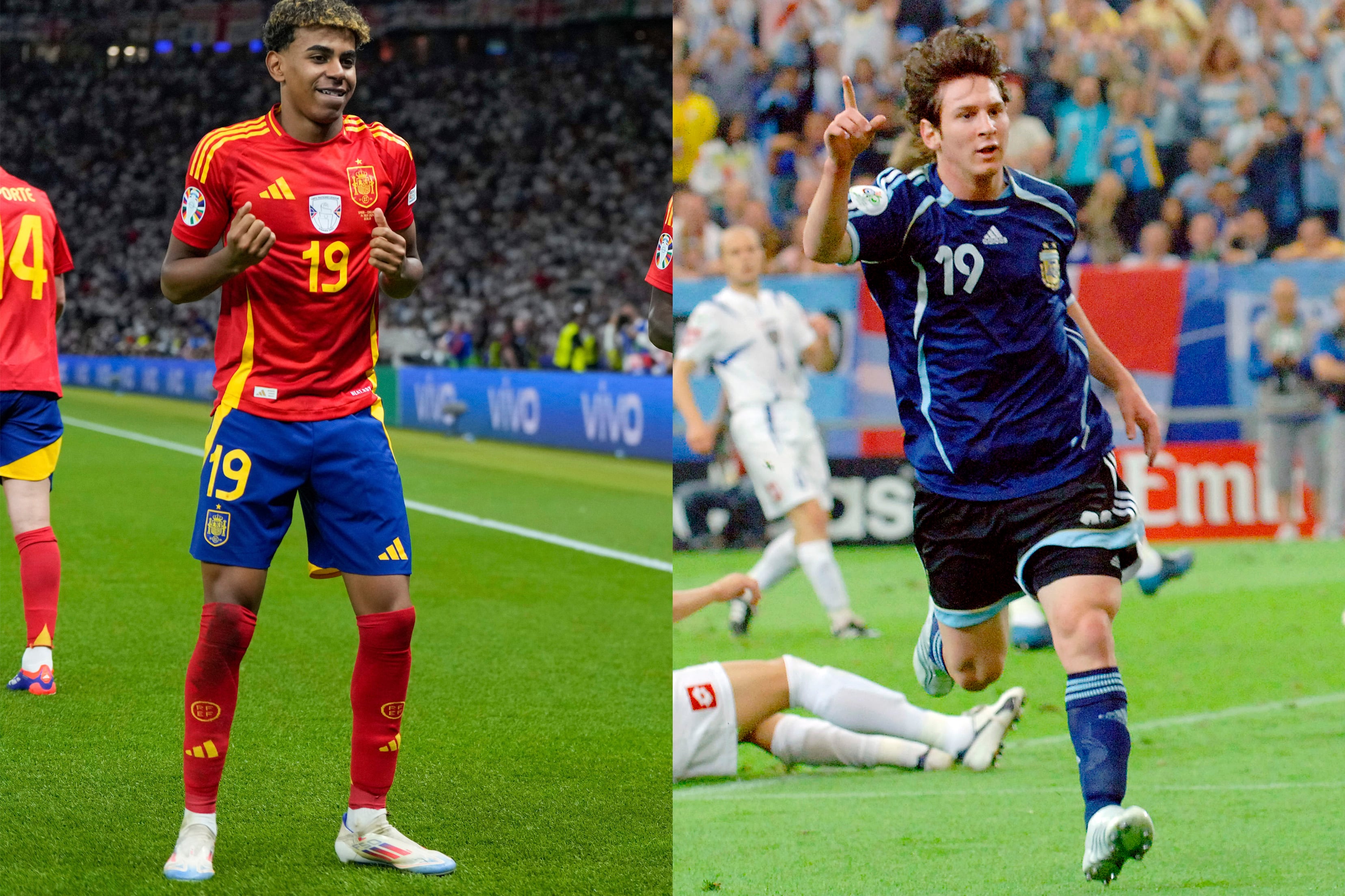 Lamine Yamal, en su primer Mundial, le hizo un guiño a Lionel Messi, que jugará el último