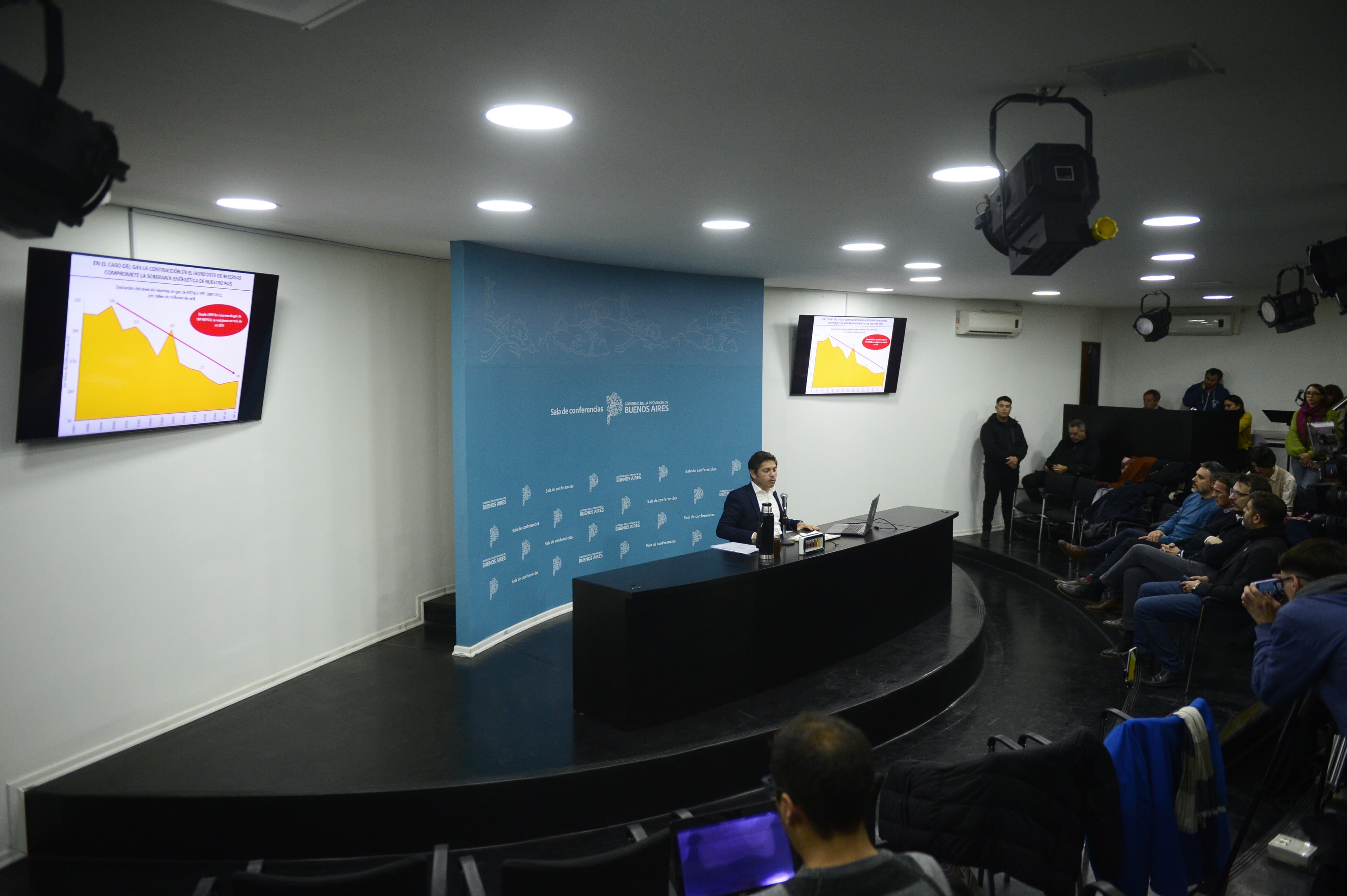 El salón de conferencias de la Gobernación