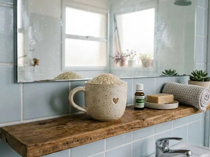 Los beneficios de colocar una taza con arroz en el baño (Foto ilustrativa)