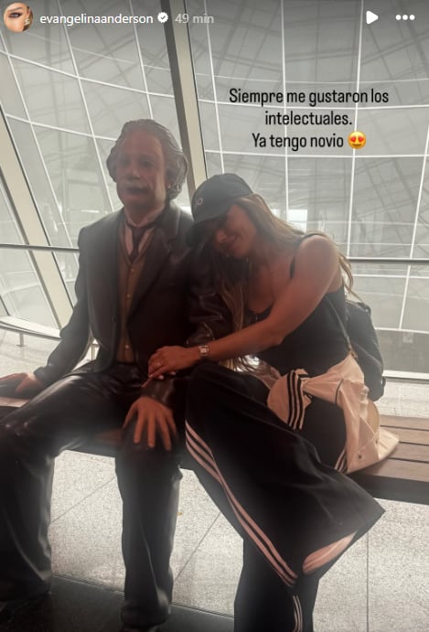 La foto con humor que compartió Evangelina Anderson en su cuenta de Instagram