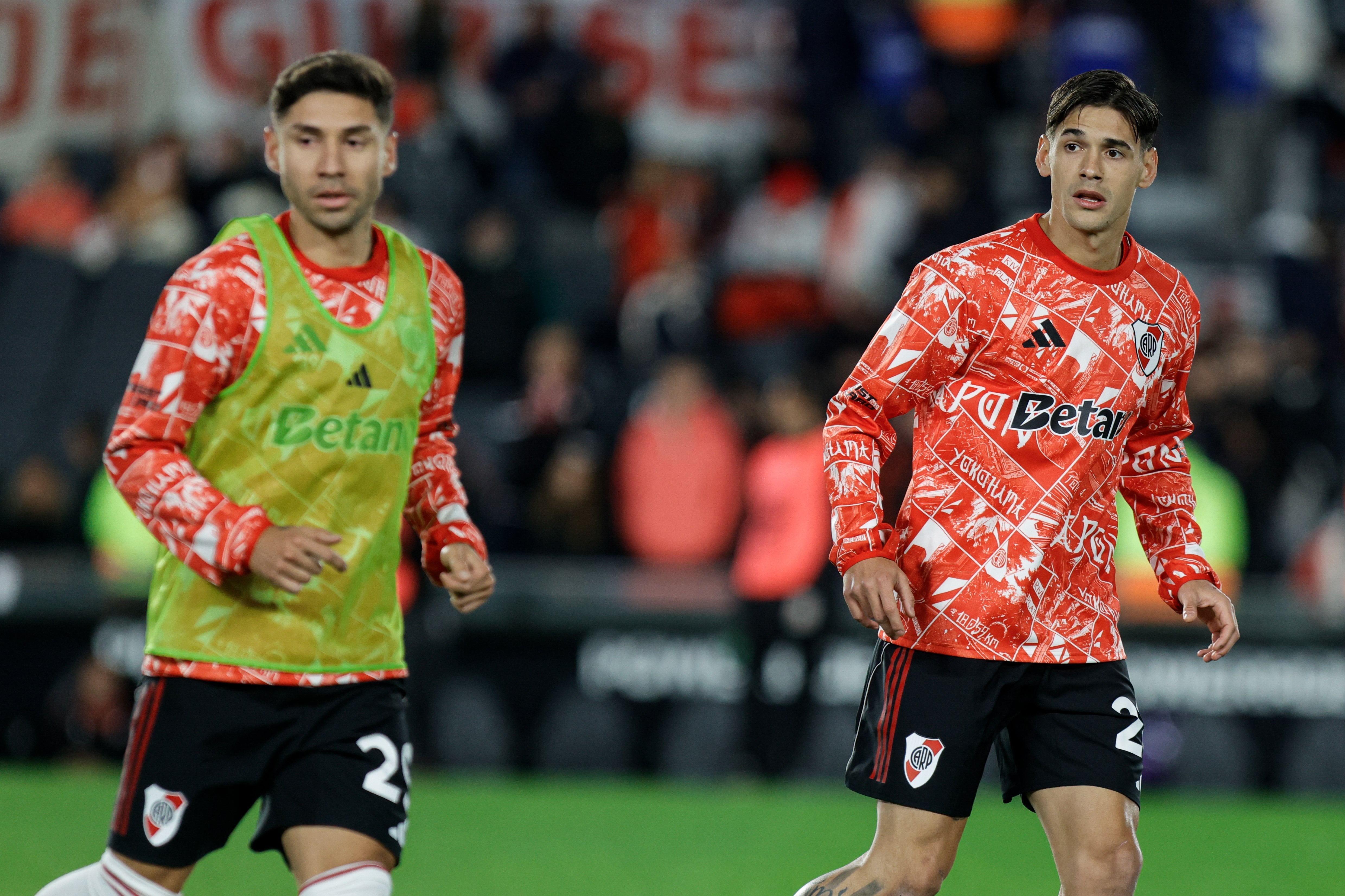 River vs. San Lorenzo, en vivo: el minuto a minuto del partido por los octavos de final del Apertura 6 Los jugadores de River durante la entrada en calor previa al choque frente a San Lorenzo