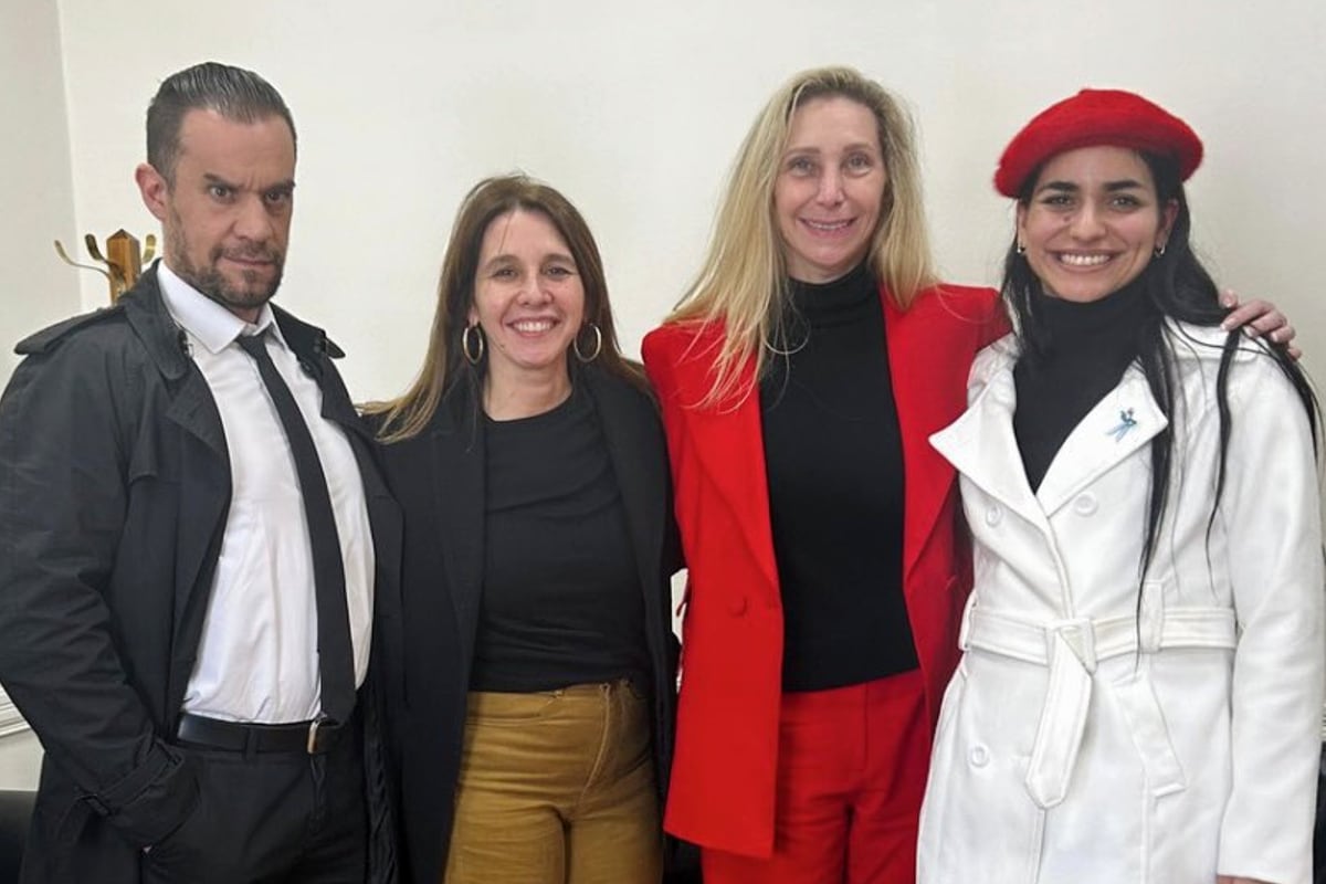Leo Saifert, Lucia Montenegro, Karina Milei y María del Pilar Ramírez